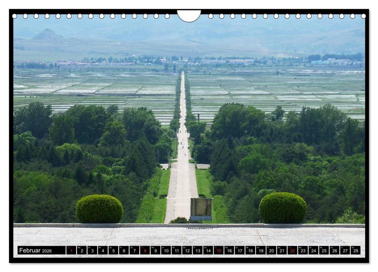 Produktbild: Nordkorea - Die gro&szlig;e Leere (Wandkalender 2026 DIN A4 quer), CALVENDO Monatskalender
