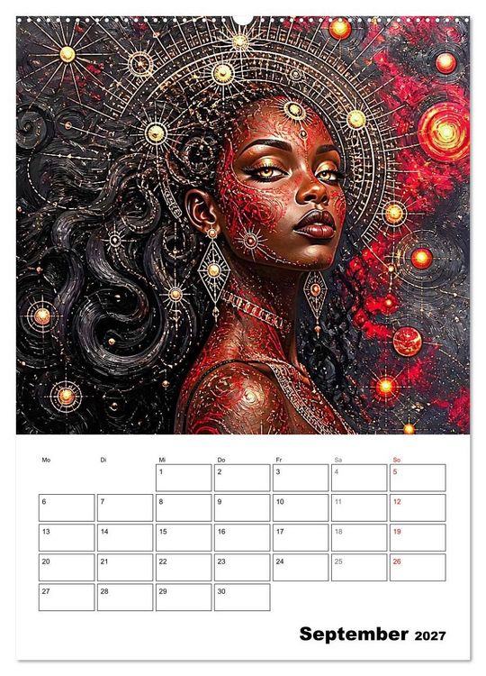 Produktbild: Mystische Gesichter der Unendlichkeit (hochwertiger Premium Wandkalender 2027 DIN A2 hoch), Kunstdruck in Hochglanz