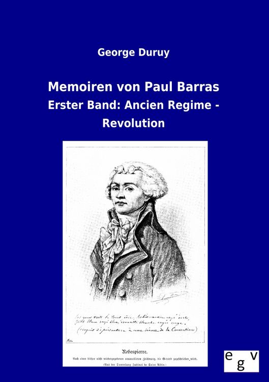 Produktbild: Memoiren von Paul Barras