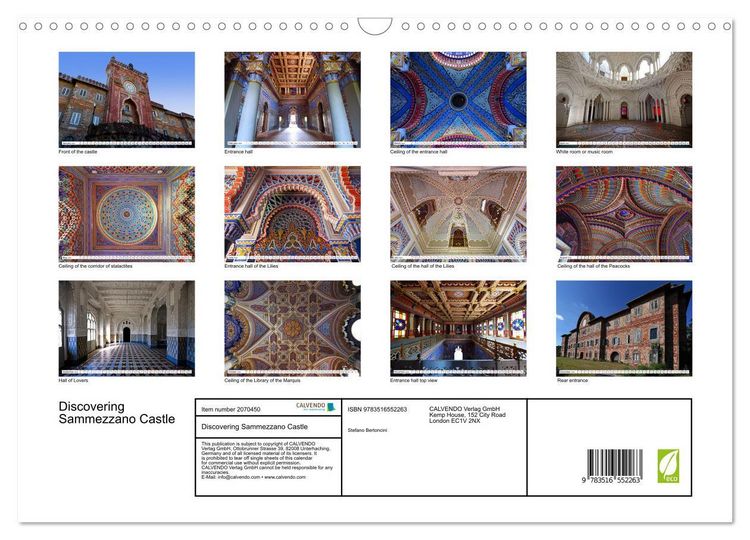 Produktbild: Discovering Sammezzano Castle (Wall Calendar 2026 DIN A3 landscape), CALVENDO 12 Month Wall Calendar