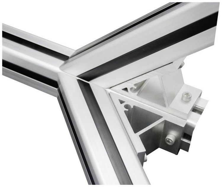 Produktbild: TRU COMPONENTS 45&deg; support 3030 TC-10493220 Verbindungsst&uuml;ck 45&deg; Aluminium 1St.