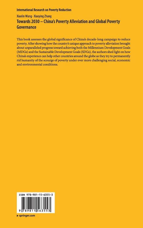 Produktbild: Towards 2030 - China's Poverty Alleviation and Global Poverty Governance