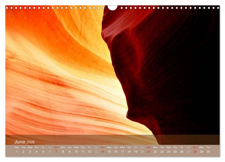 Produktbild: Lights and Colours of the Antelope Canyon (Wall Calendar 2026 DIN A3 landscape), CALVENDO 12 Month Wall Calendar