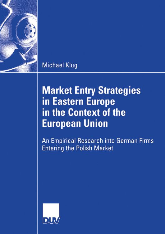 Produktbild: Market Entry Strategies in Eastern Europe in the Context of the European Union