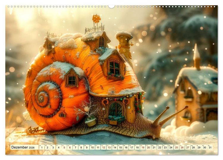 Produktbild: My home is my castle - flotte Schnecken unterwegs (Wandkalender 2026 DIN A2 quer), CALVENDO Monatskalender