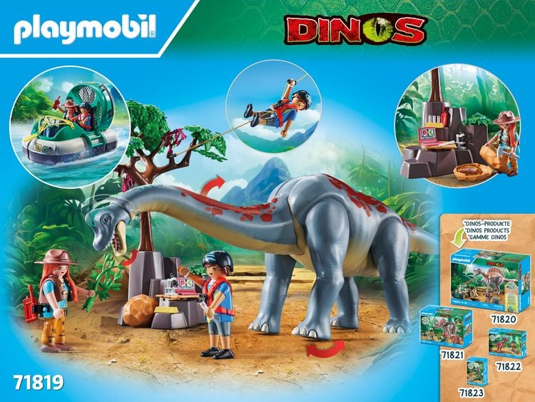 Produktbild: PLAYMOBIL 71819 Brachiosaurus-Begegnung mit Luftkissenboot