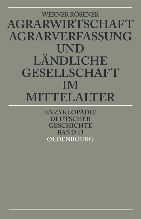 Produktbild: Agrarwirtschaft, Agrarverfassung und l&auml;ndliche Gesellschaft im Mittelalter
