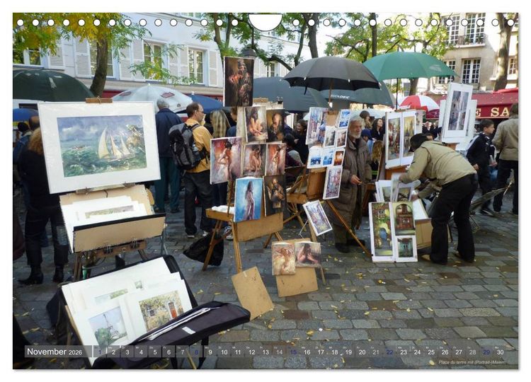 Produktbild: Paris Highlights Wandkalender 2026 DIN A3 quer (Wandkalender 2026 DIN A4 quer), CALVENDO Monatskalender