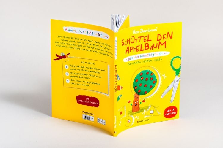 Produktbild: Sch&uuml;ttel den Apfelbaum - Das Ausschneidebuch. Schneiden, kleben, malen f&uuml;r Kinder ab 3 Jahren