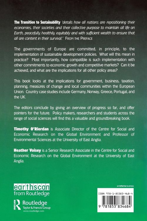 Produktbild: The Transition to Sustainability