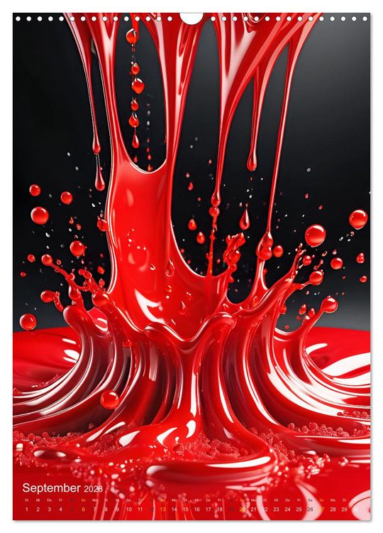 Produktbild: Splish! Splash! DROP ART (Wandkalender 2026 DIN A3 hoch), CALVENDO Monatskalender