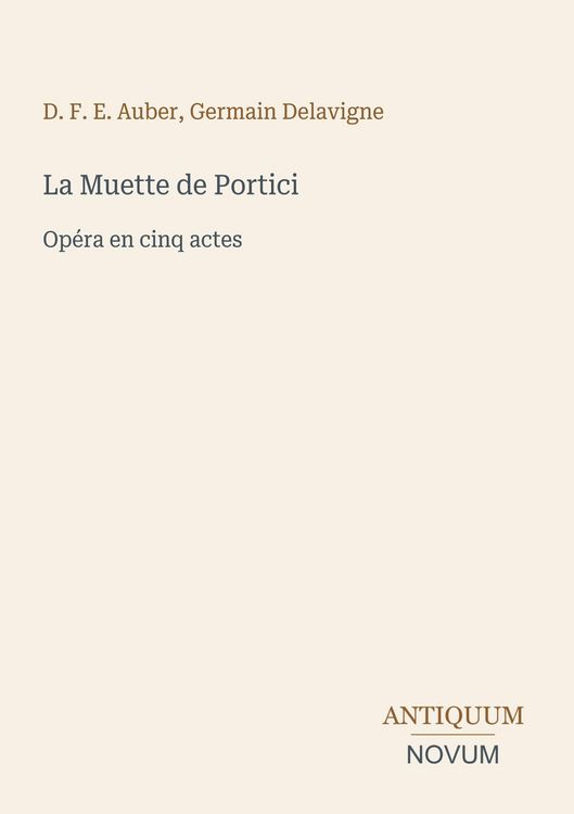 Produktbild: La Muette de Portici