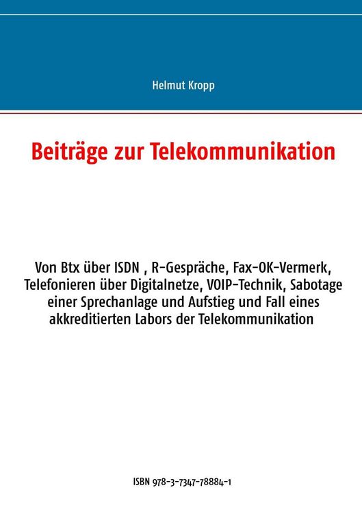 Produktbild: Beitr&auml;ge zur Telekommunikation