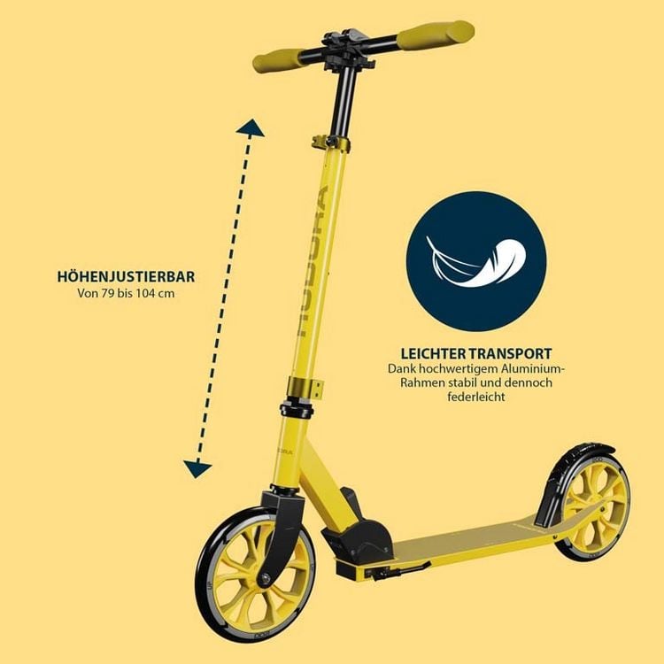 Produktbild: HUDORA 14451 - Scooter Up 200, canary, gelb, Cityroller