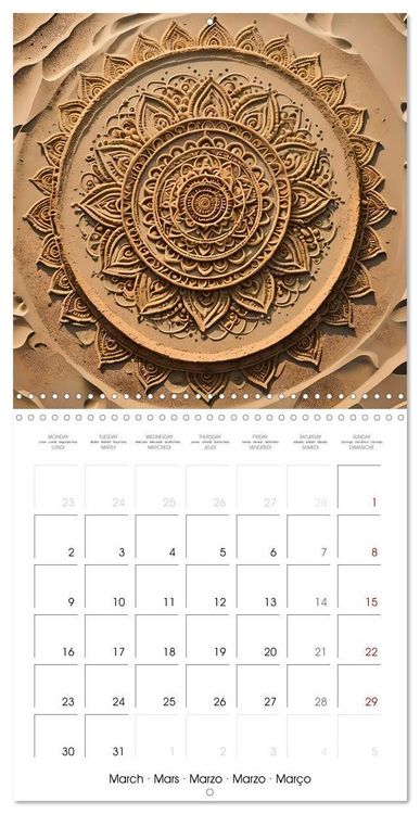 Produktbild: Mandalas of Mother Earth (Wall Calendar 2026 12 &times; 12 Inch) CALVENDO 12 Month Wall Calendar