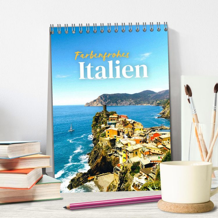 Produktbild: Farbenfrohes Italien (Tischkalender 2026 DIN A5 hoch), CALVENDO Monatskalender