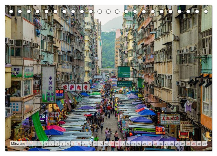 Produktbild: Hongkong Bilder einer Metropole (Tischkalender 2026 DIN A5 quer), CALVENDO Monatskalender