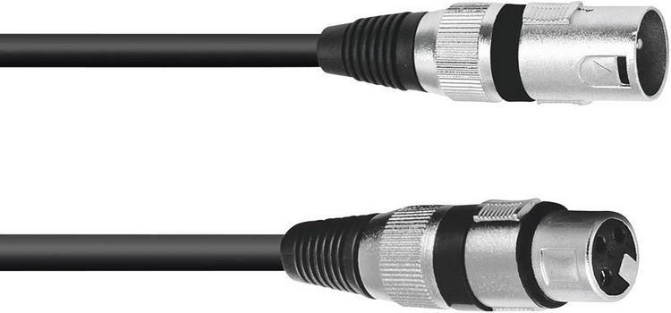 Produktbild: Omnitronic 3022057N XLR Verbindungskabel [1x XLR-Stecker 3 polig - 1x XLR-Buchse 3 polig] 15.00 m Schwarz
