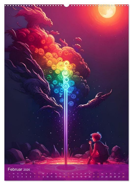 Produktbild: Alle Farben des Regenbogens (hochwertiger Premium Wandkalender 2026 DIN A2 hoch), Kunstdruck in Hochglanz