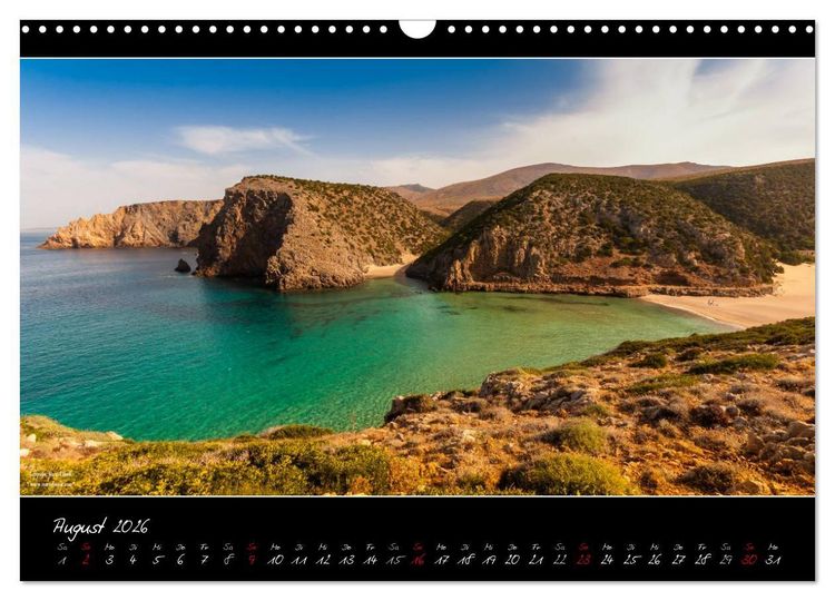 Produktbild: Sardinien Panoramakalender (Wandkalender 2026 DIN A3 quer), CALVENDO Monatskalender