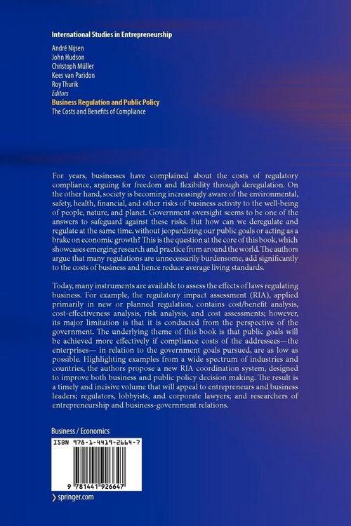 Produktbild: Business Regulation and Public Policy