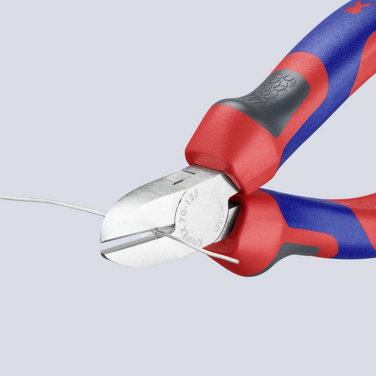 Produktbild: Knipex 70 05 125 Werkstatt Seitenschneider mit Facette 125mm