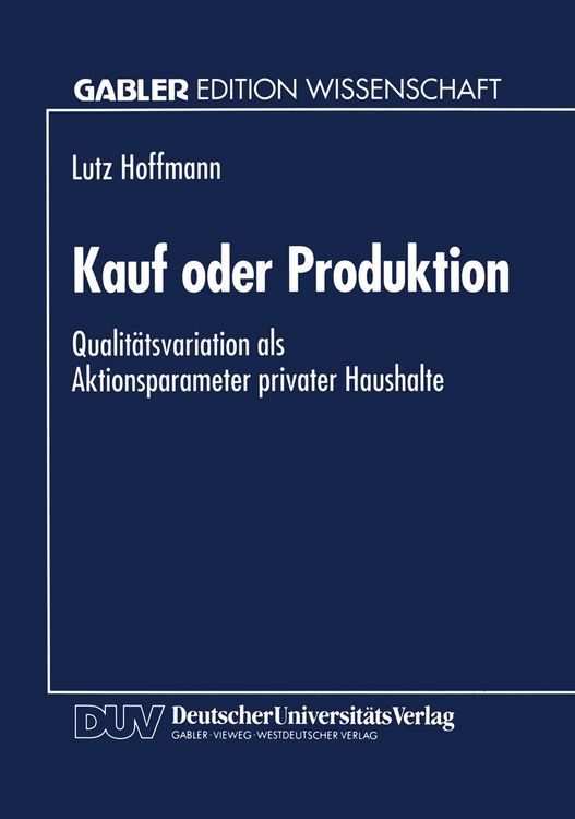 Produktbild: Kauf oder Produktion