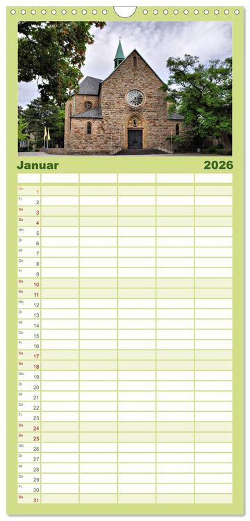 Produktbild: Familienplaner 2026 - Bochum mit 5 Spalten (Wandkalender, 21 x 45 cm) CALVENDO