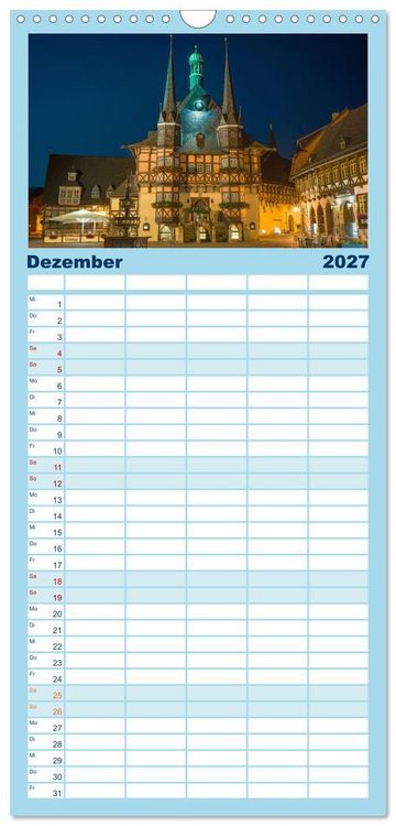 Produktbild: Familienplaner 2027 - Sagenumwobener Harz mit 5 Spalten (Wandkalender, 21 x 45 cm) CALVENDO