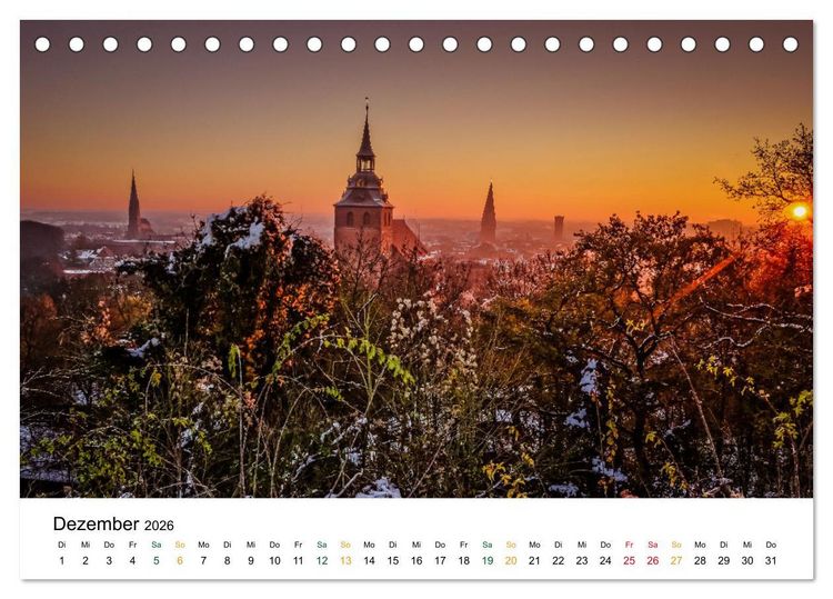 Produktbild: L&uuml;neburg (Tischkalender 2026 DIN A5 quer), CALVENDO Monatskalender