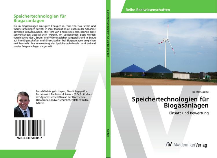 Produktbild: Speichertechnologien f&uuml;r Biogasanlagen