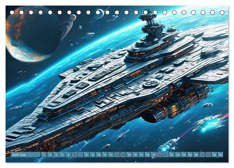 Produktbild: Kriegsschiffe Anbruch einer neuen &Auml;ra (Tischkalender 2026 DIN A5 quer), CALVENDO Monatskalender