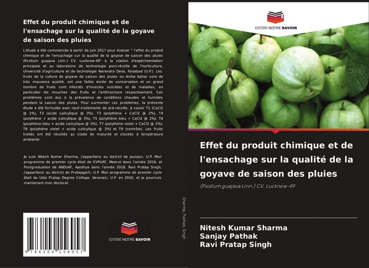 Produktbild: Effet du produit chimique et de l'ensachage sur la qualit&eacute; de la goyave de saison des pluies