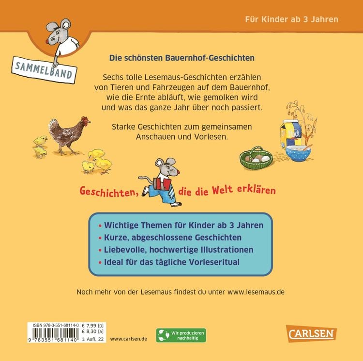 Produktbild: LESEMAUS Sonderbände: Die schönsten Bauernhof-Geschichten