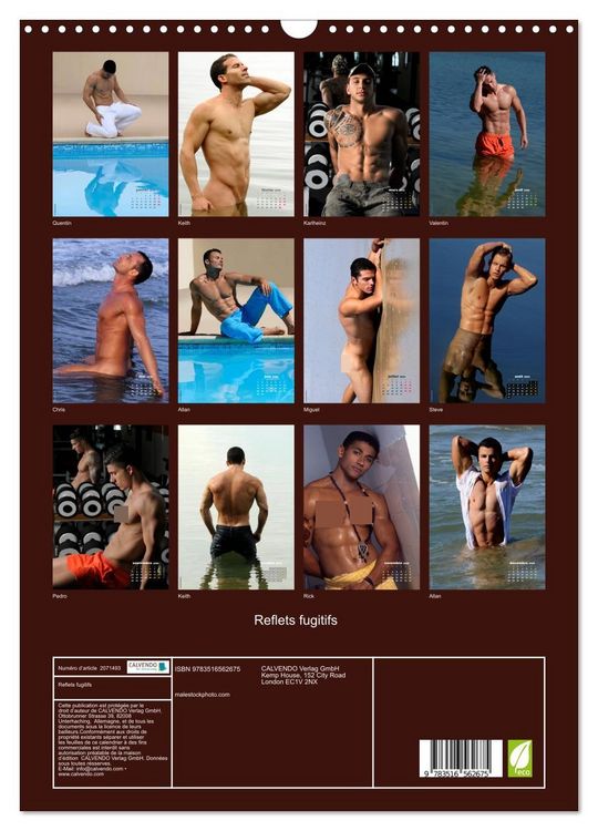 Produktbild: Reflets fugitifs (Calendrier mural 2026 DIN A3 horizontal), CALVENDO calendrier mensuel