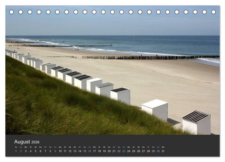 Produktbild: Traumhaftes Zeeland 2026 (Tischkalender 2026 DIN A5 quer), CALVENDO Monatskalender
