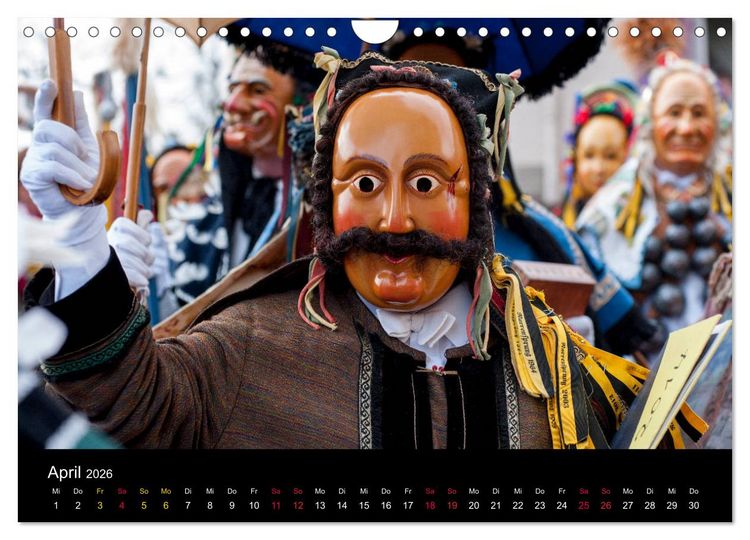 Produktbild: Die Rottweiler Fastnacht (Wandkalender 2026 DIN A4 quer), CALVENDO Monatskalender