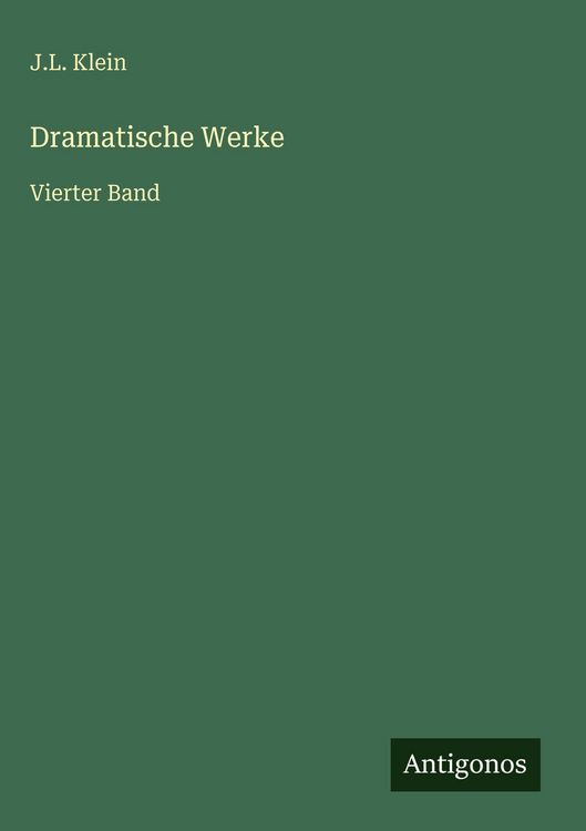 Produktbild: Dramatische Werke