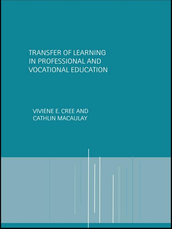 Produktbild: Transfer of Learning in Professional and Vocational Education