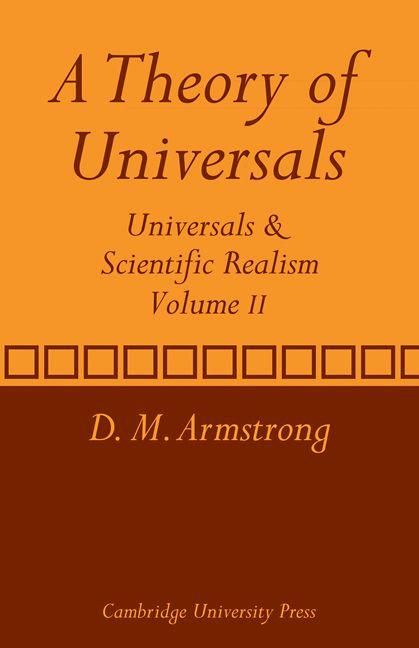 Produktbild: A Theory of Universals