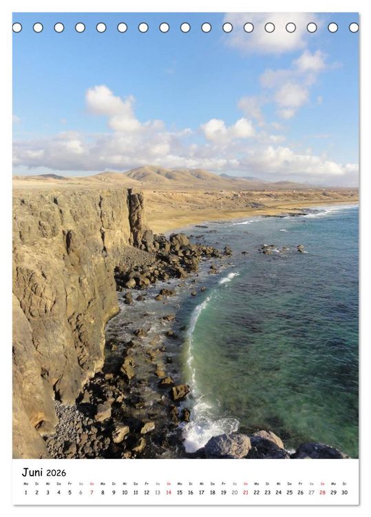 Produktbild: Fuerteventura -schlicht sch&ouml;n (Tischkalender 2026 DIN A5 hoch), CALVENDO Monatskalender