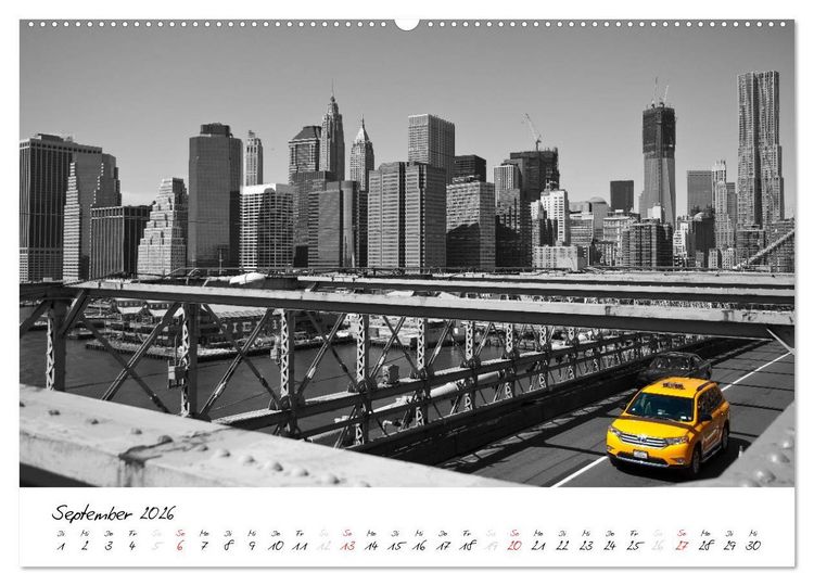 Produktbild: New York &ndash; The Big Apple (hochwertiger Premium Wandkalender 2026 DIN A2 quer), Kunstdruck in Hochglanz