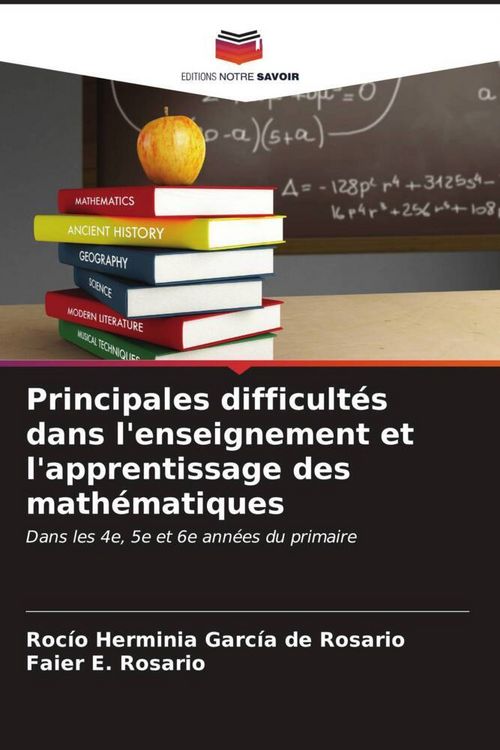 Produktbild: Principales difficult&eacute;s dans l'enseignement et l'apprentissage des math&eacute;matiques