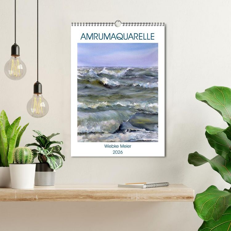Produktbild: Amrumaquarelle (Wandkalender 2026 DIN A3 hoch), CALVENDO Monatskalender
