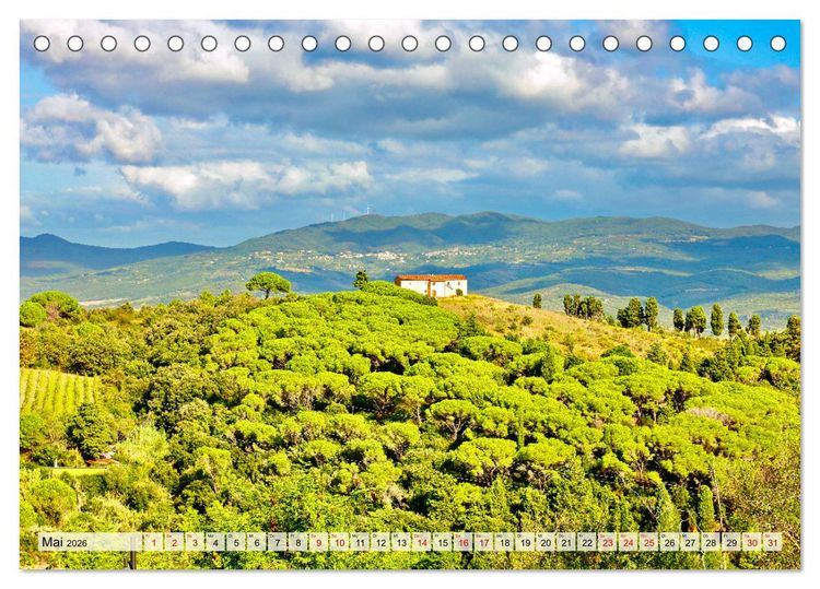 Produktbild: Toskana - Etruskische K&uuml;ste (Tischkalender 2026 DIN A5 quer), CALVENDO Monatskalender