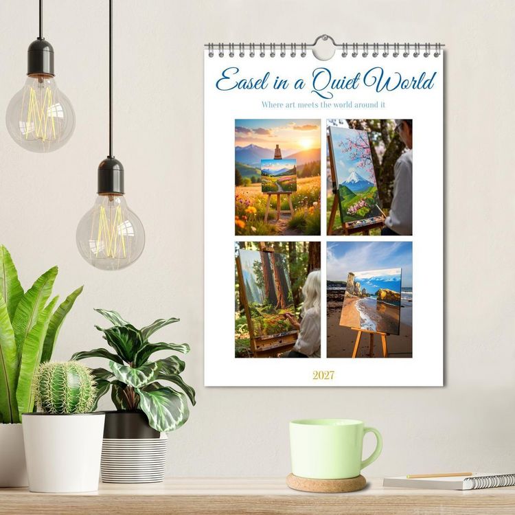 Produktbild: Easel in a Quiet World (Wall Calendar 2027 DIN A4 portrait), CALVENDO 12 Month Wall Calendar