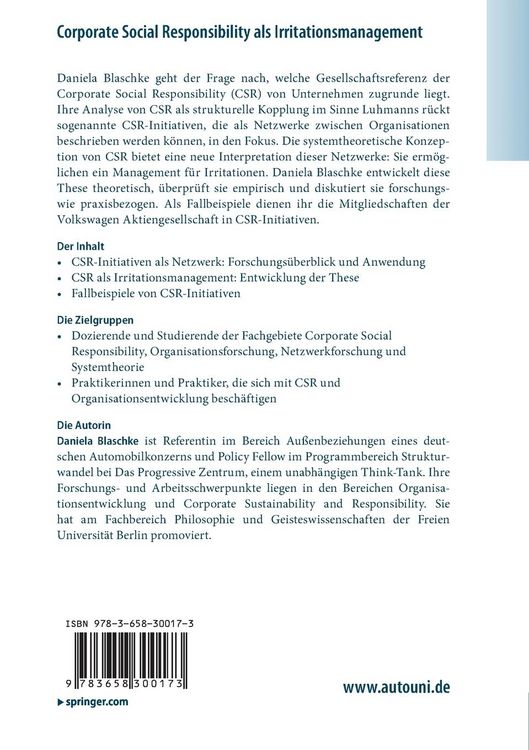 Produktbild: Corporate Social Responsibility als Irritationsmanagement