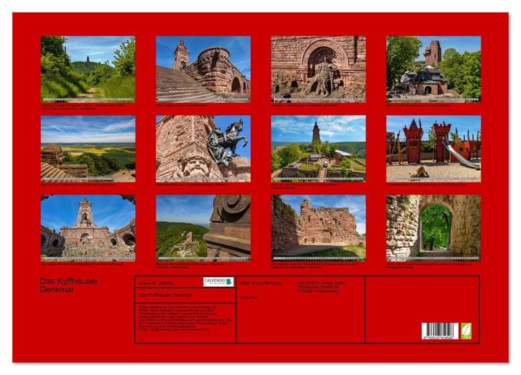 Produktbild: Das Kyffh&auml;user Denkmal (Wandkalender 2026 DIN A2 quer), CALVENDO Monatskalender