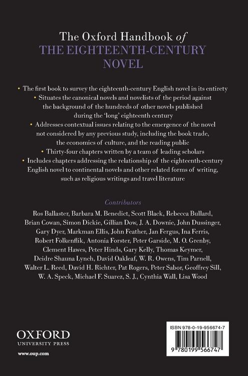 Produktbild: Ohb 18th Century Novel Ohbk C