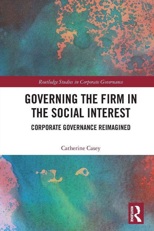 Produktbild: Governing the Firm in the Social Interest